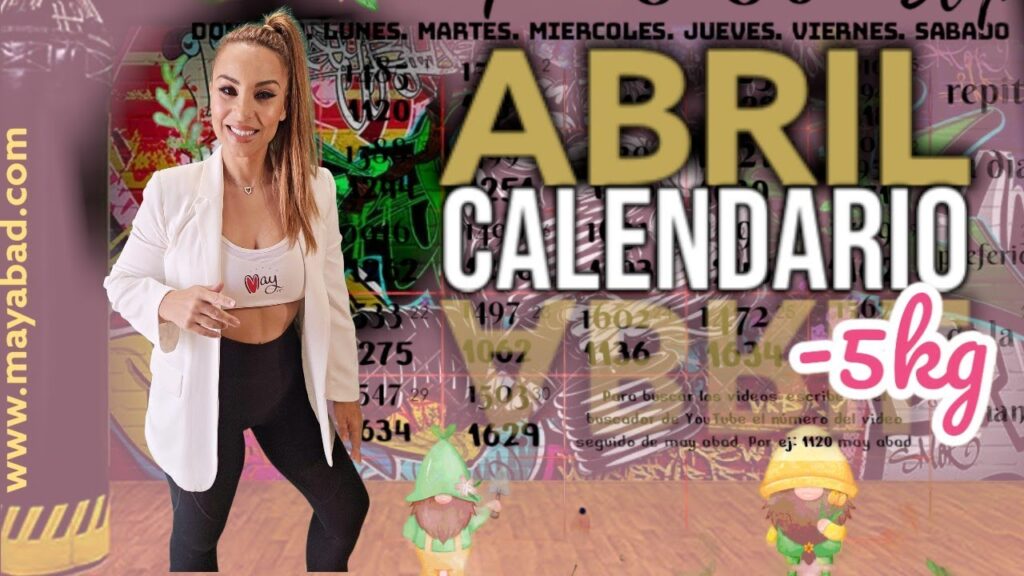 CALENDARIO ABRIL + RETO SLIM FAST