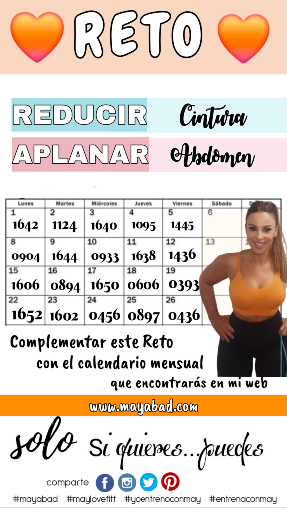 RETO REDUCIR CINTURA Y APLANAR ABDOMEN